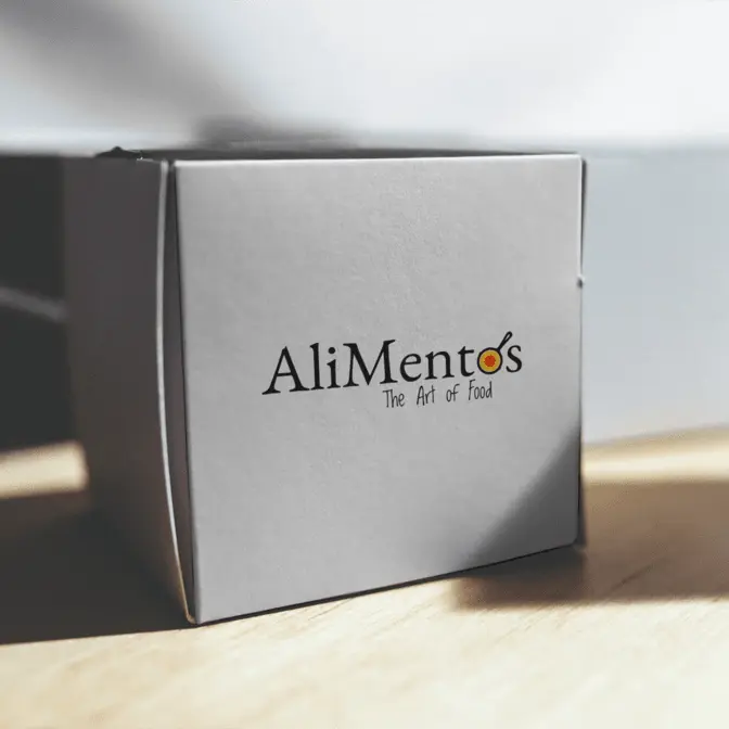 Logo AliMentos mock-up